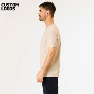 T-shirt à manches courtes pour hommes T-shirt 100% coton doux à col ras du cou pour hommes - Product Image 2