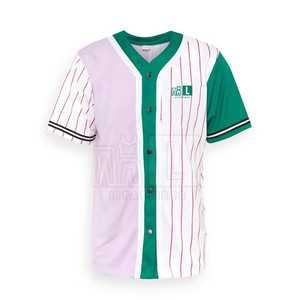 Customized Logo Breathable Moisture Wicking Quick Dry <b>Light</b> Weight Baseball Uniform Oversized Cheap Price for Unisex - Product Image 3