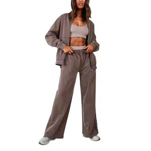 Conjunto Deportivo de Invierno para Hombre 2026, Talla Grande, 100% Algodón, Traje de Dos Piezas para Correr, Informal, Manga Larga, Transpirable y de Secado Rápido - Product Image 1