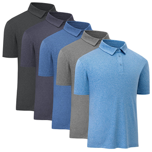 เสื้อโปโลเทนนิสแขนสั้นสำหรับผู้ชายเสื้อคอตตอนโพลีเอสเตอร์สีล้วนแห้งเร็วสำหรับผู้ชาย - Product Image 6