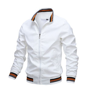OEM Fabricante Venta al por mayor de encargo de color sólido 100% Poliéster Satén Chaqueta de los hombres transpirable y duradera chaqueta para los hombres - Product Image 6