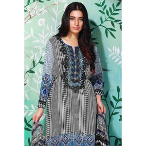 Traje de viscosa bordado Tawakkal Azure - 3978-A - Product Image 2