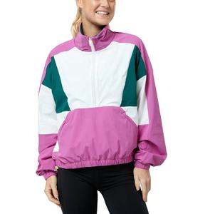 Chaqueta Cortavientos para Mujer, Diseño Color Block Personalizado, Invierno, Resistente al Viento, Fabricación en Fábrica, Venta al Por Mayor - Product Image 1