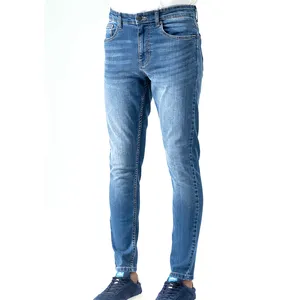 100% cotton chất lượng cao người đàn ông Jeans thoải mái mềm Skinny quần thoáng khí Trọng lượng nhẹ jeans quần cho nam giới trong thiết kế mới nhất