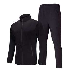 Conjunto de dos piezas personalizado sin marca, chaqueta de nailon 100% para hombre, cortavientos para lluvia, chándal deportivo para correr - Product Image 3