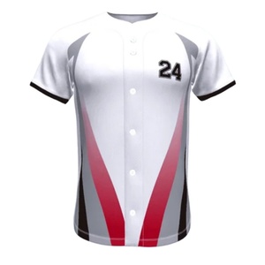 High Quality Lightweight Breathable Team Uniform <b>Set</b> Customized Logo Printed <b>Baseball</b> Jersey - Product Image 1