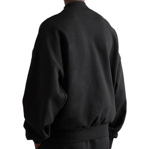 เสื้อฮู้ดโอเวอร์ไซส์สุดหรูสำหรับผู้ชายเสื้อกันหนาวผ้าฝ้ายเทอร์รี่พร้อมคอตั้ง - Product Image 2