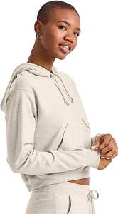 Vêtements de sport pour femmes, sweat-shirt à capuche zippé, haut court, vente en gros, haut court personnalisé, sweat-shirt à capuche zippé pour femmes - Product Image 4