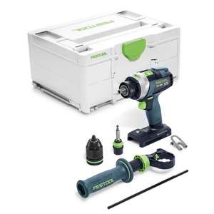 Taladro Percutor Inalámbrico Festool TPC 18/4 I-Basic QUADRIVE, Taladro Eléctrico Sin Batería ni Cargador - Product Image 2
