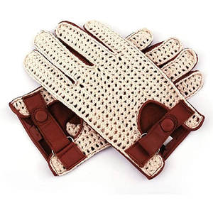 Gants de conduite d'hiver en cuir durables avec logo personnalisé, gants de conduite étanches avec doublure en polaire et écran tactile - Product Image 1
