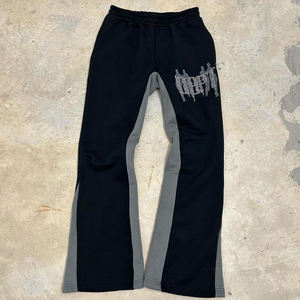 ชุดวอร์มแบบมีฮู้ดและกางเกงวอร์มสำหรับผู้ชายชุดวอร์มผ้าปะติดแบบรูดซิปหนาสำหรับซักได้ตามต้องการ - Product Image 3