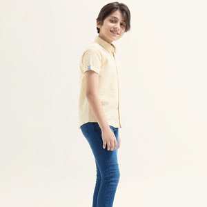 La mejor camisa con estampado de cuello alto para niños, soporte de logotipo personalizado, 100% algodón, diseño informal de gran tamaño, venta al por mayor en línea, colores sólidos individuales - Product Image 3