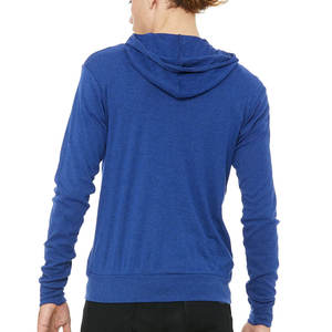 Bella Canvas Unisexe 100% Coton Sweat à capuche imprimé bouffant Long Pull Poche Hiver Full-Zip Léger Tricoté Stonewashed - Product Image 5