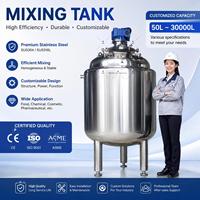 Réservoir de mélange chimique en acier inoxydable SS316 de 500 L pour le chauffage et le refroidissement des jus