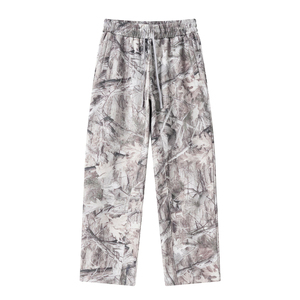 Pantalon de survêtement pour homme délavé à l'acide 2026 avec broderie personnalisée et couleur évasée, vêtement tendance, survêtement ample délavé au soleil - Product Image 5