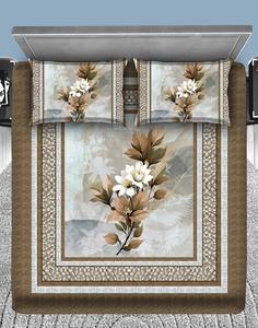 3D Printed Floral Pattern Microfiber <b>Sheet</b> Pillowcase Set Eco-Friendly Durable 300tc <b>Thread</b> <b>Count</b> Customizable Modern Bedding - Product Image 3