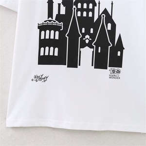 T-shirts pour femmes personnalisés de haute qualité, respirants, à col rond, design multicolore, 180gsm, broderie en coton - Product Image 4