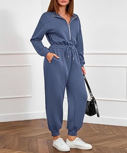 Ensembles deux pièces pour femmes de haute qualité Hauts et pantalons légers Coupe classique Couleurs personnalisées - Product Image 3
