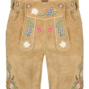 Lederhosen/trachten Bavarian กางเกง lederhosen หนังแท้สั้นสำหรับผู้ชาย2025ออกแบบได้ตามต้องการแบบใหม่ - Product Image 1