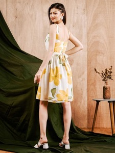 Vestido de fiesta largo con estilo de algodón hecho a mano indio, regalo de novia con estampado floral, vestido de moda personalizado para mujer, ropa de verano - Product Image 4