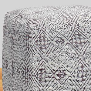 Beaux poufs brodés de créateur Poufs au design imprimé Jaipuri Poufs au design 100% Poufs faits à la main pour la maison, le salon et le balcon - Product Image 3