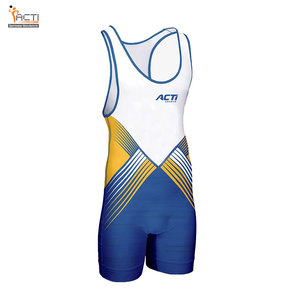 เสื้อกล้ามนักมวยปล้ำผ้าโพลีเอสเตอร์ผ้าสแปนเด็กซ์แห้งเร็วออกแบบได้ตามต้องการ - Product Image 4