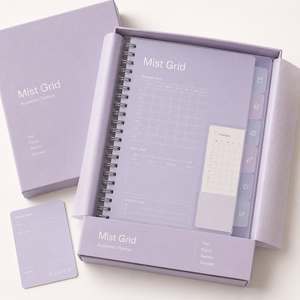 <span class=keywords><strong>Agenda</strong></span> scolaire personnalisé LABON A5 à spirale avec couverture en PP givré, onglets, calendrier par semestre, pages d'étude pour fournitures scolaires OEM - Product Image 5