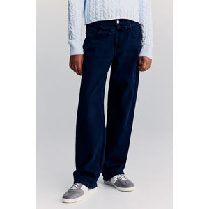 Pantalones Cargo Vaqueros Anchos de Cintura Media para Mujer, Pantalones de Carpintero con Logotipo Personalizado, Lavados, Estilo Urbano, Vintage, Hip Hop para Hombre - Product Image 6