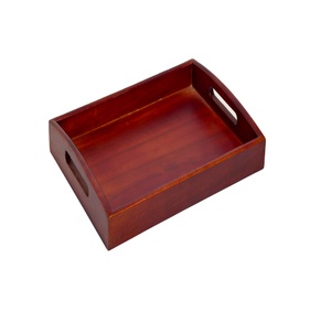 Plateau de service en bois simple et écologique, finition poudrée, fait main, de luxe, pour table, usage en restaurant, vente en gros - Product Image 1