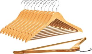 HANGERS HOT SELLING WHOLESALE WOODEN HANGERS for Displaying Clothes Bags in Kitchen Wardrobe or <b>Bathroom</b> - Product Image 2