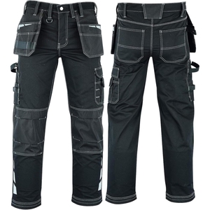 Pantalones de Trabajo Elegantes para Hombre, Último Modelo, Personalizados de Fábrica, Color Personalizado, Rectos, Transpirables, Ligeros, con Cintura Elástica - Product Image 1