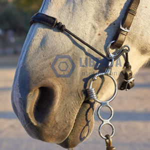 Combinación veterinaria de acero inoxidable Hackamore alambre trenzado de hierro boca de filete broca de caballo suave todas las herramientas de equitación - Product Image 2