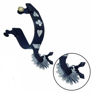 Western Spur Bande Décorée 1 "Cou Avec De Grands Éperons De Cheval À Rouleaux Offre Spéciale De Bonne Qualité En Acier Inoxydable Gorse Débarrasser Instrument - Product Image 3