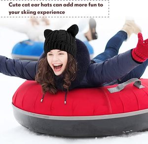 หมวกบีนนี่ถักหนาอบอุ่นมีสไตล์หมวกแก๊ปดีไซน์ยูนิเซ็กส์สำหรับเครื่องแต่งกายแนวสตรีทกลางแจ้ง - Product Image 4