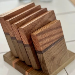 Posavasos redondo de madera para mesa, tamaño personalizado, hecho a mano para vajilla y artículos de cocina, venta al por mayor, alta calidad de Vietnam - Product Image 1