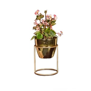 Handmade planters customized design decorative planters Rattan net planters flower <b>pots</b> with <b>stand</b> for indoor outdoor plants - Product Image 5