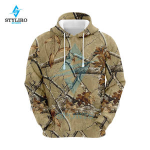 Sudadera con Capucha de Forro Polar Bordada con Camuflaje RealTree para Caza, Forrada para Invierno, para Hombre y Mujer - Product Image 1