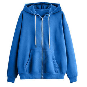 Sudaderas con Capucha y Cremallera para Mujer, Estilo Urbano, Ropa Casual para Invierno, Transpirable, de Poliéster/Algodón, OEM ODM - Product Image 1