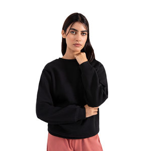 Sudadera con capucha de alta calidad para mujer al por mayor 2025 nueva moda estilo casual Otoño Invierno colores sólidos logotipo personalizado frontal - Product Image 5