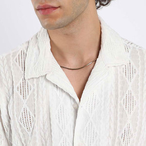 Camisas con cuello cubano transpirables y cómodas para hombre, ropa al precio más bajo, camisas con cuello cubano para hombre - Product Image 4