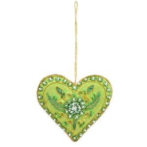 Adorno Colgante de Lujo con Zari para Decoración de Bodas, Embalaje de Regalo, Forma de Corazón, Decoración para Ceremonia de Compromiso, Artesanía en Piedra - Product Image 1