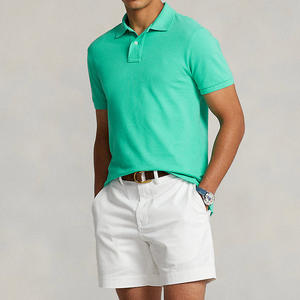 Polos pour hommes séchage rapide couleur unie logo personnalisé imprimé tenue décontracté polo pour hommes polos personnalisés pour hommes - Product Image 3