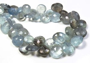 ลูกปัดเหลี่ยมเพชรพลอยสีฟ้าสีฟ้าธรรมชาติขนาด9-11มม. กับ8.5 "Strand Moss เพชรพลอยหลวมสำหรับเครื่องประดับเจียระไน - Product Image 4