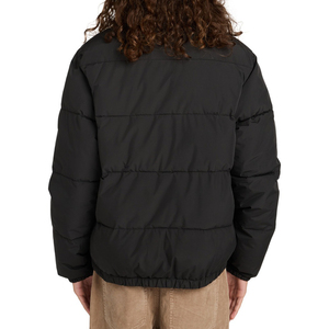 Chaquetas de invierno PufferMan para hombre, chaqueta acolchada ligera con capucha personalizada al por mayor con parche de logotipo de poliéster relleno de burbujas - Product Image 3