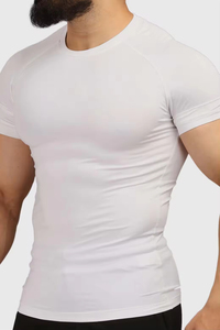 100% algodón compresión gimnasio camiseta músculo Fitness ropa de entrenamiento - Product Image 6