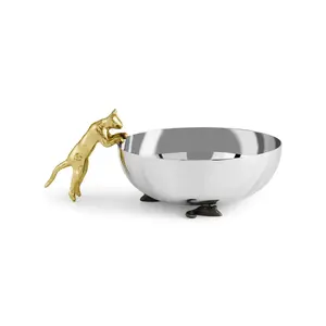 Assiette décorative de luxe en céramique à motif végétal, finition brillante, écologique, forme ronde, ZAHID EXPORTS, sûre et plaquée - Product Image 1