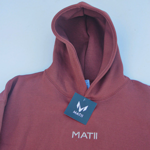 Sudadera con capucha bordada personalizada para hombre 100% algodón lavable ropa informal moda con logotipo impreso para invierno - Product Image 6