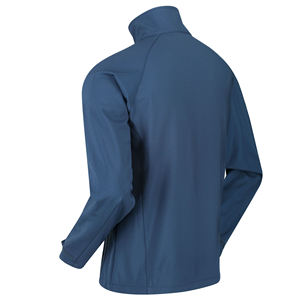 Chaqueta Softshell impermeable a prueba de viento de 3 capas para hombre, elegante y versátil, con capucha, suministro OEM, resistente al agua con cierre de cremallera - Product Image 6