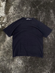 T-shirt ample de haute qualité pour homme, respirant, style rétro, coupe carrée, manches longues, coupe courte, tricoté, 100% coton. - Product Image 3