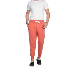 2025 Custom Logo Men's Casual Sportswear Joggers Streetwear 100% Cotton <b>Trousers</b> with <b>Drawstring</b> Mid Waist - Product Image 2